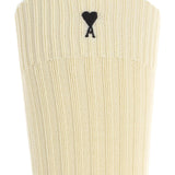 Set di tre calzini in avorio logo ami de couer ami paris - unisex 