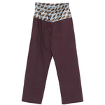 Pantaloni a gamba larga bicolore a pois Pablo in viola Dries van noten - uomo 