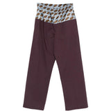 Pantaloni a gamba larga bicolore a pois Pablo in viola Dries van noten - uomo 