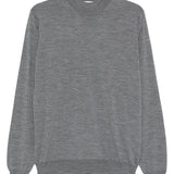 Maglione in lana a collo alto in grigio Lardini - uomo 