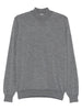 Maglione in lana a collo alto in grigio Lardini - uomo