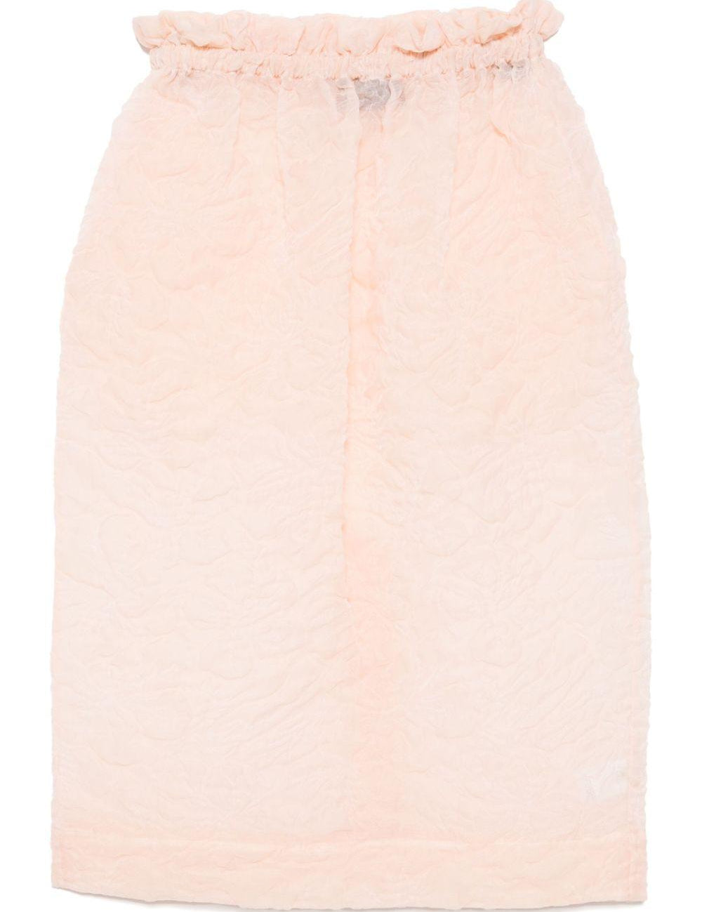 Gonna con ruches in arancio chiaro Simone Rocha - donna 