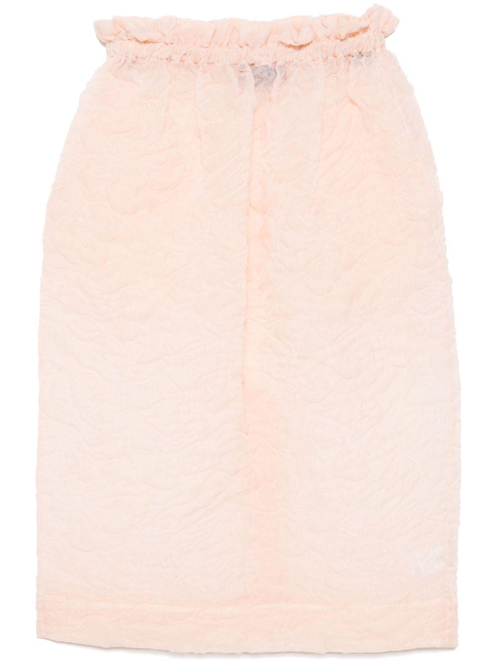 Gonna con ruches in arancio chiaro Simone Rocha - donna 