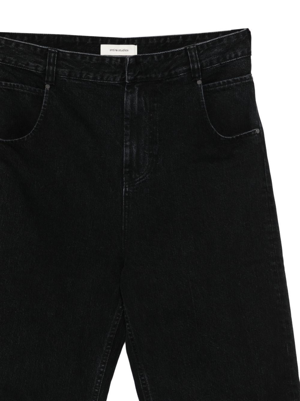 Jeans a gamba larga in nero Entire studios - unisex 