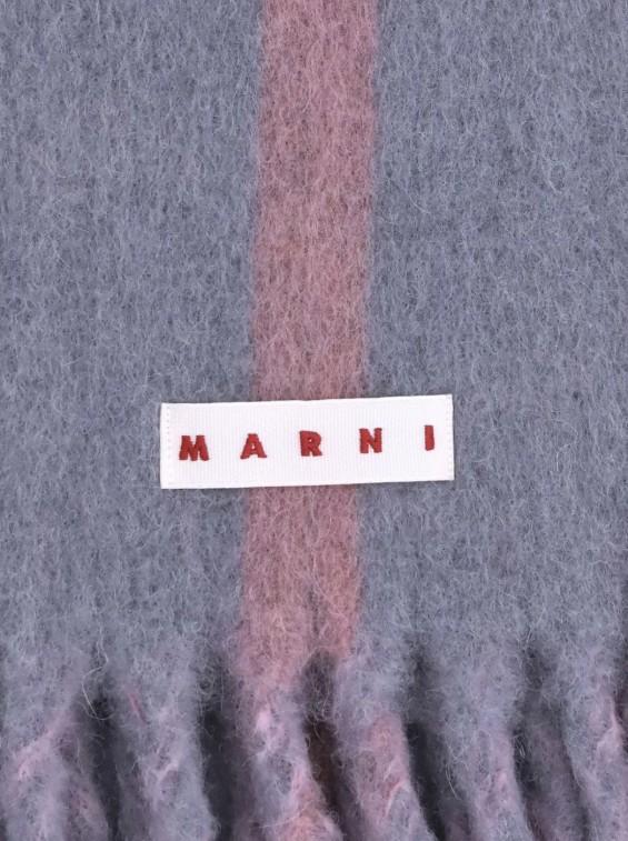 Sciarpa a righe con frange Marni - unisex 