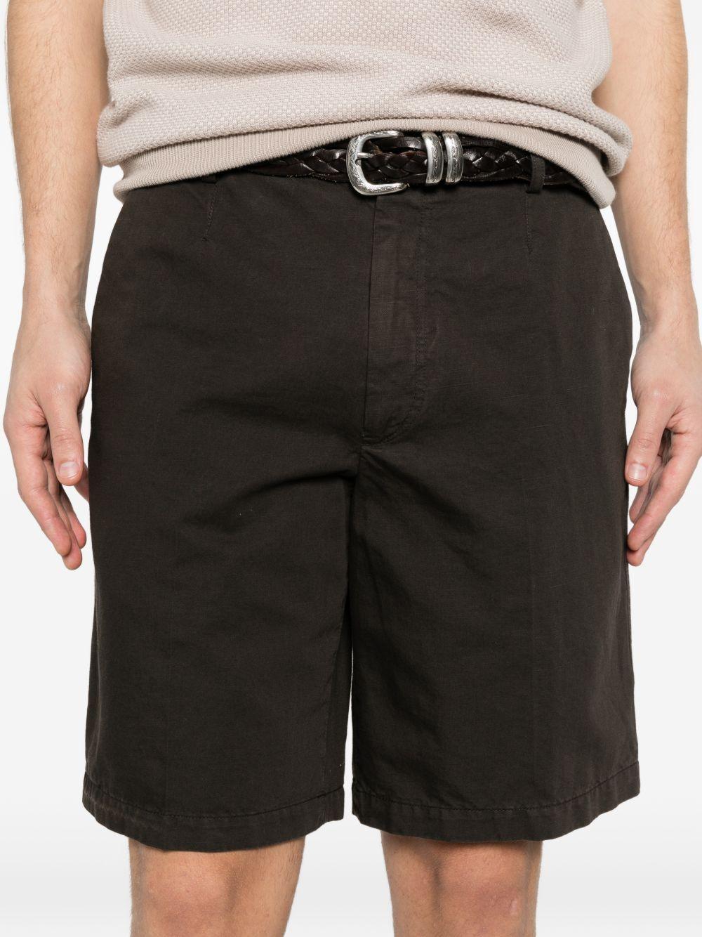 Pantaloncini con tasche anteriori in marrone Zegna - uomo 