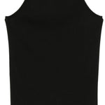 Top asimmetrico a coste in nero Rick owens drkshdw - donna 