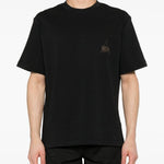 T-shirt con stampa in nero - donna 