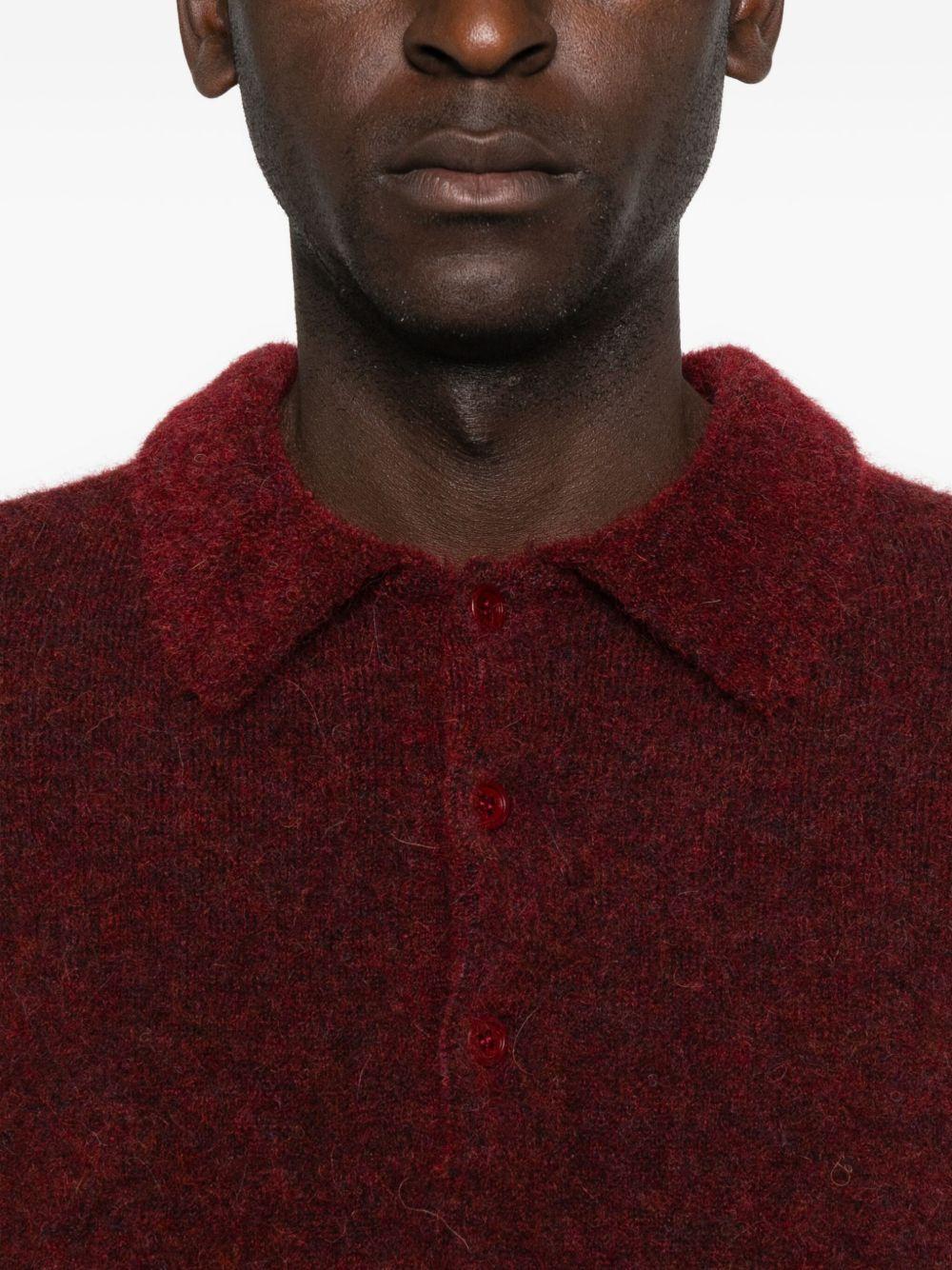 Polo a maniche lunghe in rosso Sunflower - uomo 
