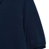 Polo a maniche corte in blu Kangra - uomo 