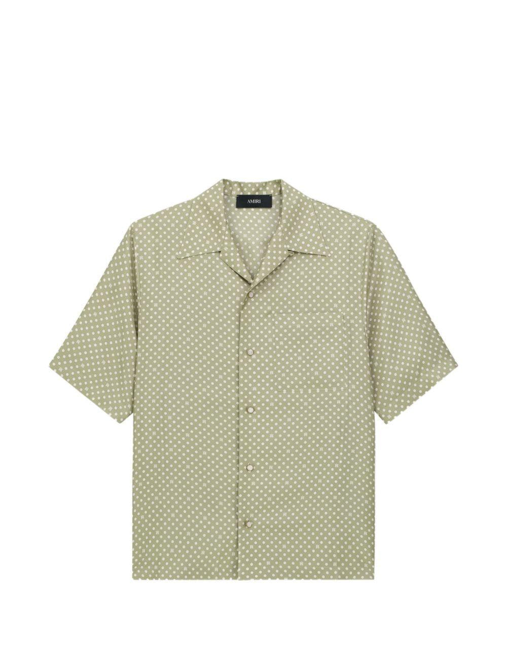 Camicia a pois in verde salvia AMIRI - uomo 
