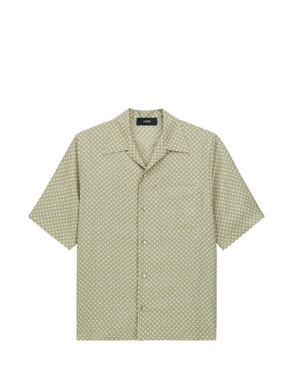 Camicia a pois in verde salvia AMIRI - uomo 