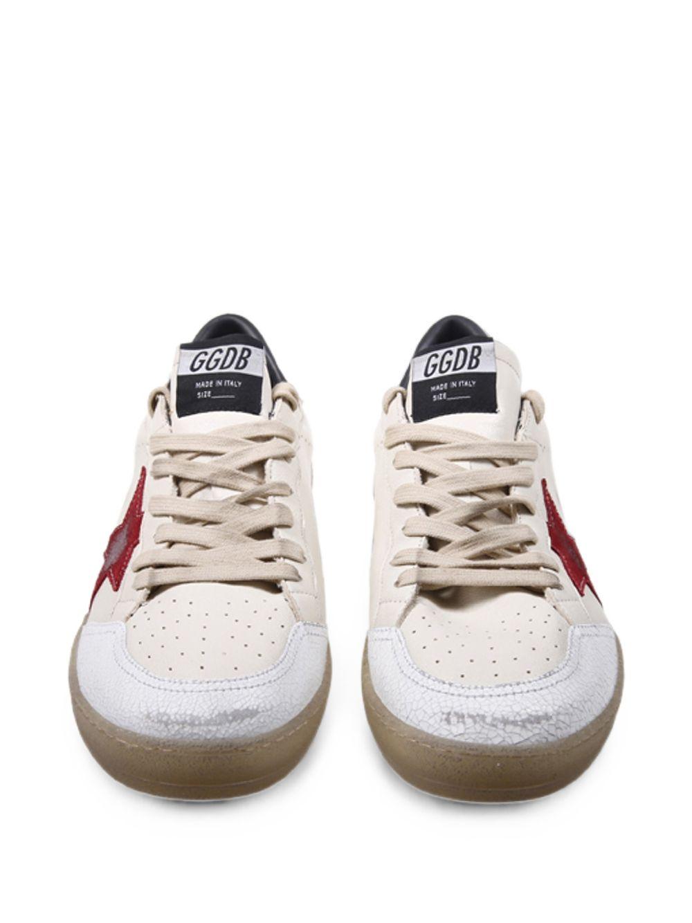 Sneakers ball star in avorio Golden goose - uomo 