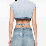 Giacca denim cloro in azzurro Max Mara Sportmax- donna 