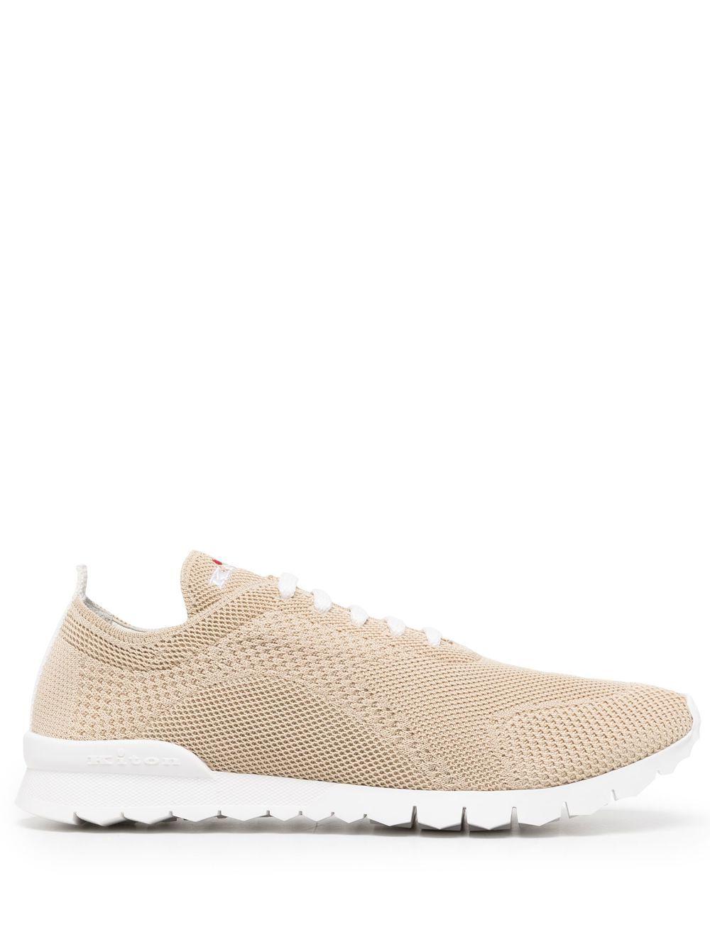 Sneakers cashmere in beige Kiton - uomo 