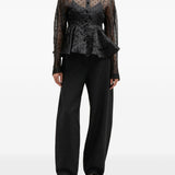 Camicia a pois in nero Ganni - donna 