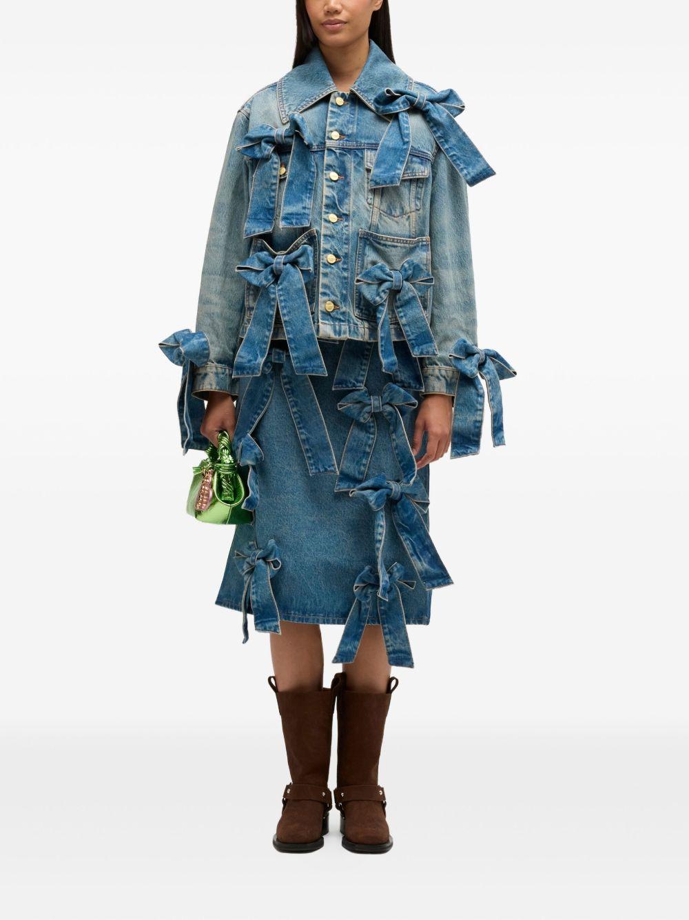 Giacca denim con decorazione in blu Ganni - donna 