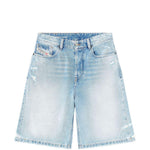 Shorts de-sire in denim blu diesel - donn 
