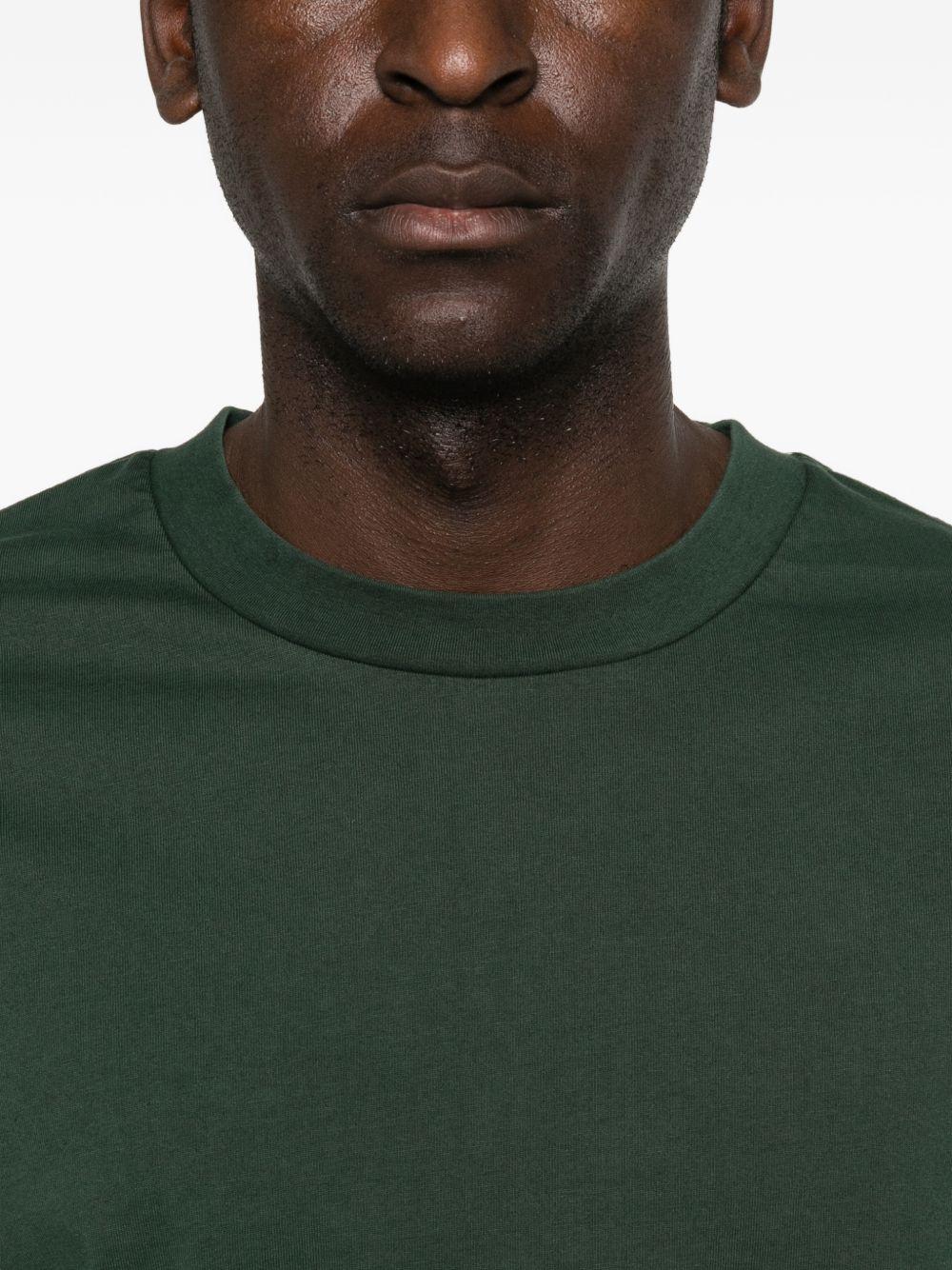 T-shirt girocollo in verde Entire studios - unisex 