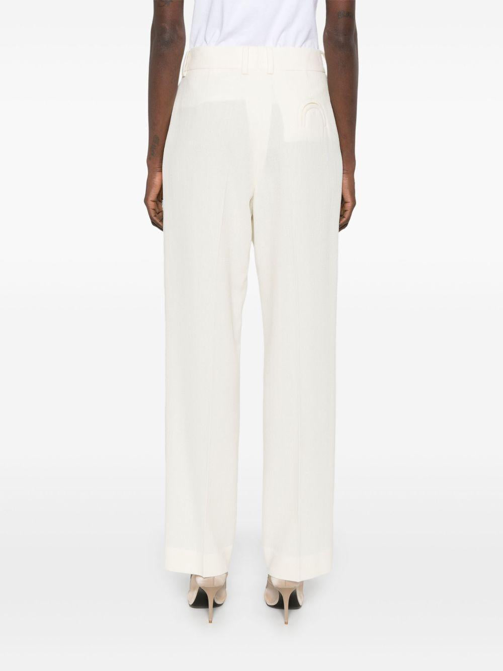 Pantalone a gamba dritta con pinces Resolute in avorio BLAZÉ MILANO - donna 