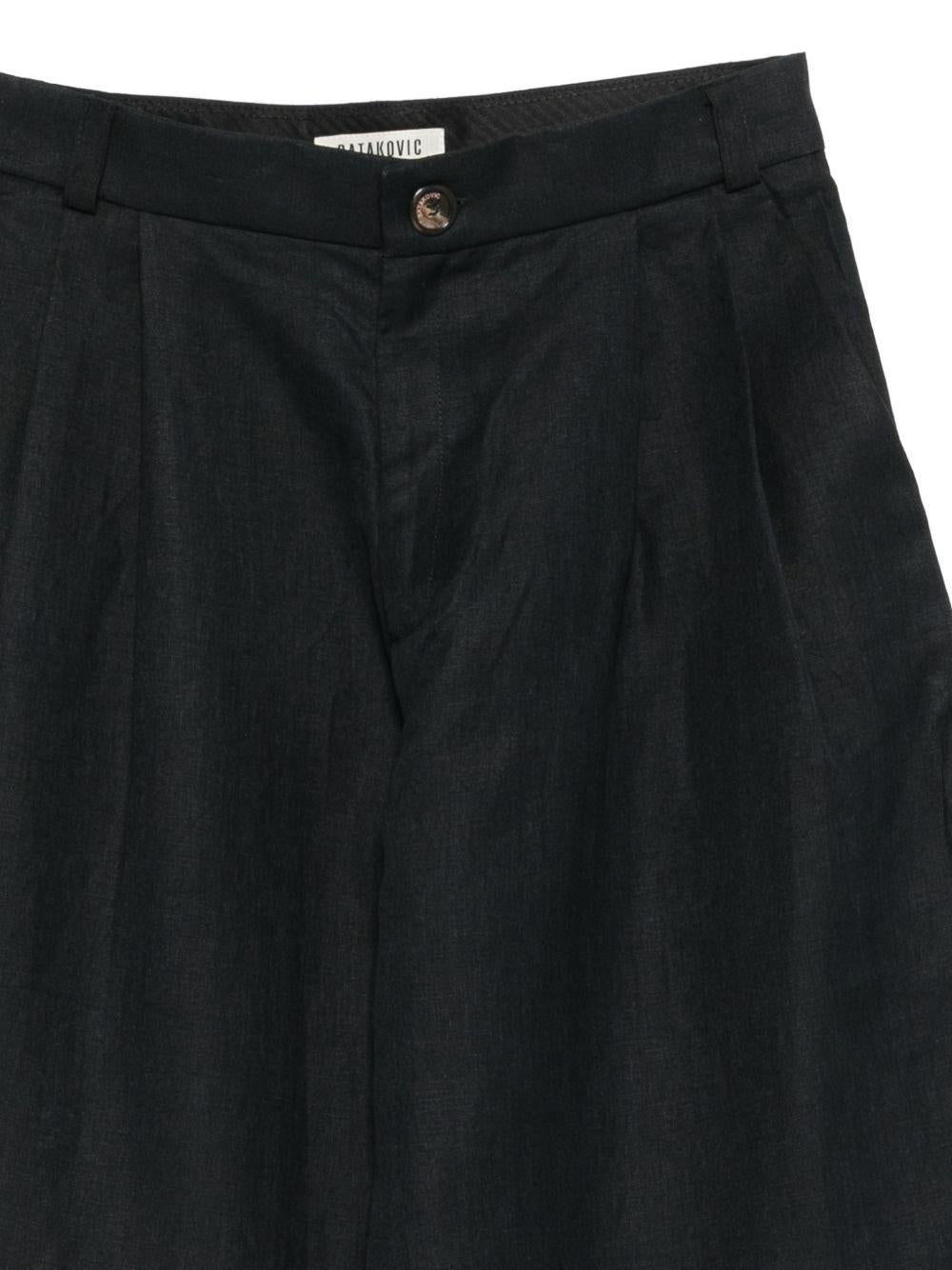 Pantaloni a pieghe in nero Batakovic - donna 