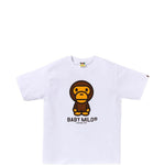 T-shirt con grafica di baby milo in bianco A bathing ape - uomo 