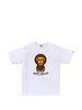 T-shirt con grafica di baby milo in bianco A bathing ape - uomo