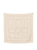 Foulard di seta con monogramma ricamato in beige Toteme - donna