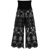 Pantaloni con pizzo in nero Maurizio - donna 