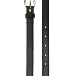 Cintura Rosette pelle nera 