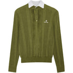 Polo con ricamo in verde SHUSHU/TONG - donna 