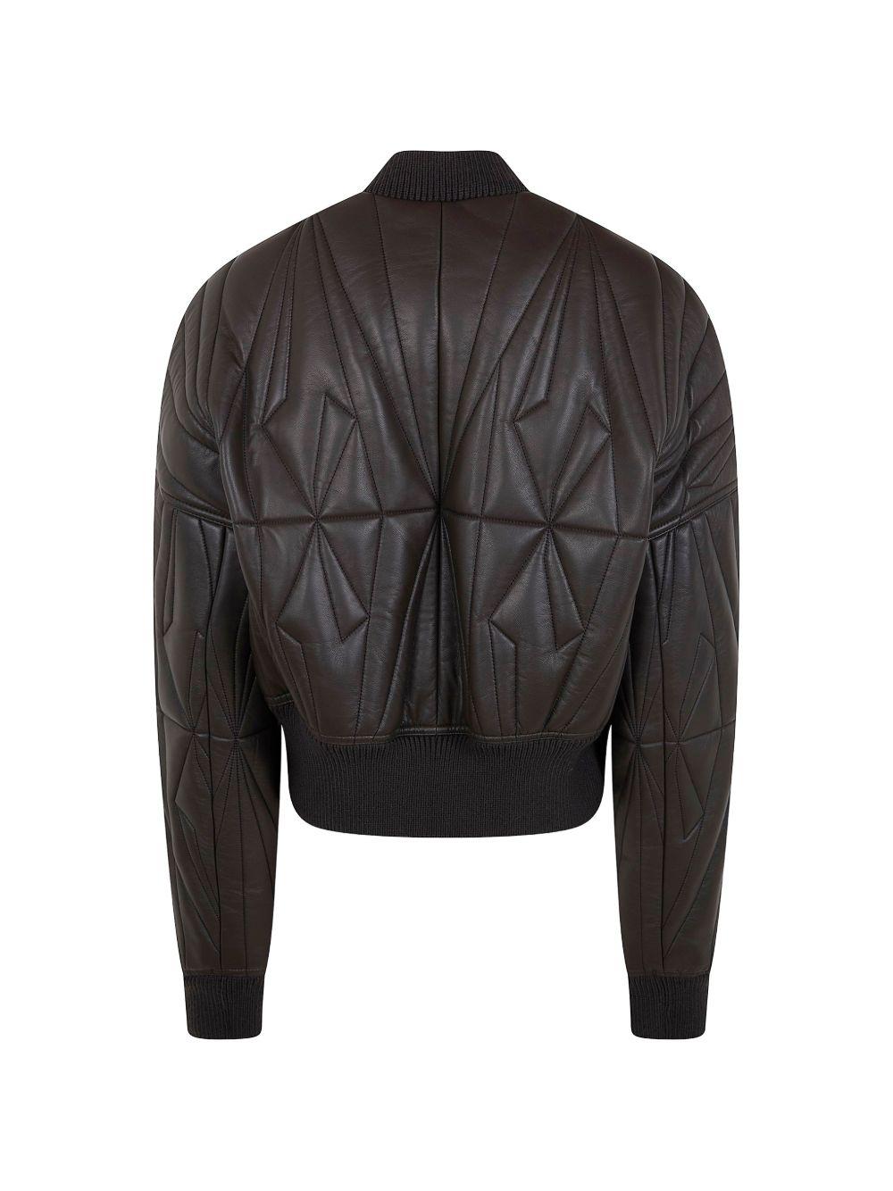 Giacca crop geocamo in marrone Rick Owens x Moncler - unisex<BR/> 