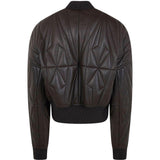 Giacca crop geocamo in marrone Rick Owens x Moncler - unisex<BR/> 