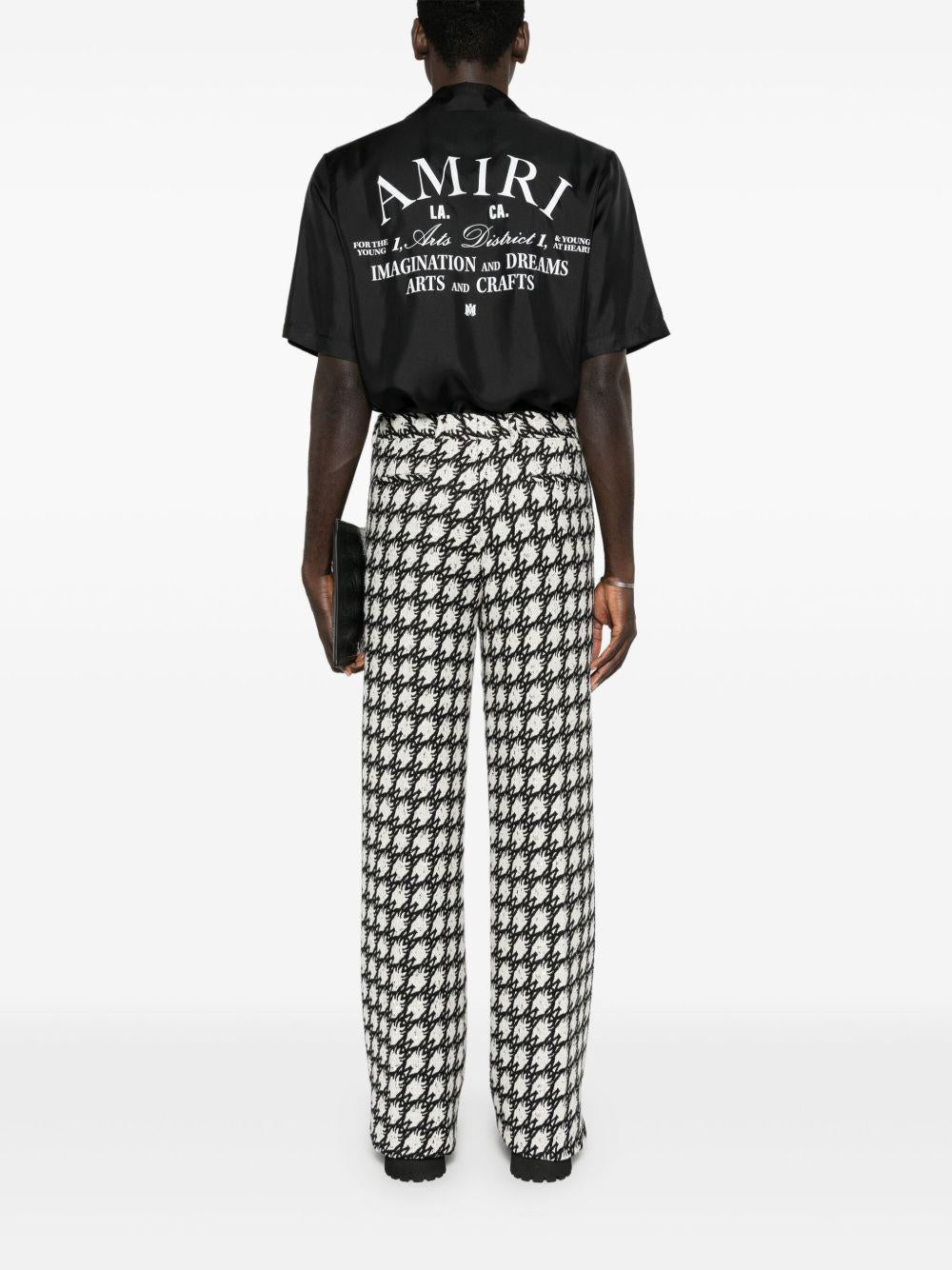 Camicia a maniche corte in nero 