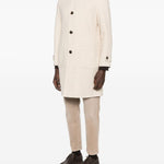 Cappotto monopetto con tasche a toppa in beige Eleventy - uomo 