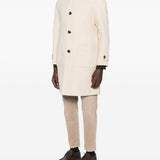 Cappotto monopetto con tasche a toppa in beige Eleventy - uomo 