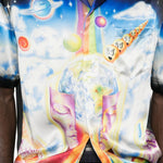 Camicia con stampa galaxy in nero Casablanca - uomo 