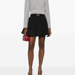 Minigonna in denim nero Self-Portrait - donna 