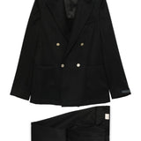 Abiti doppiopetto in lana bolgheri in nero Briglia 1949 - uomo 