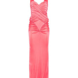 Abito da sera con scollo a cuore in rosa The new arrivals ilkyaz ozel - donna 