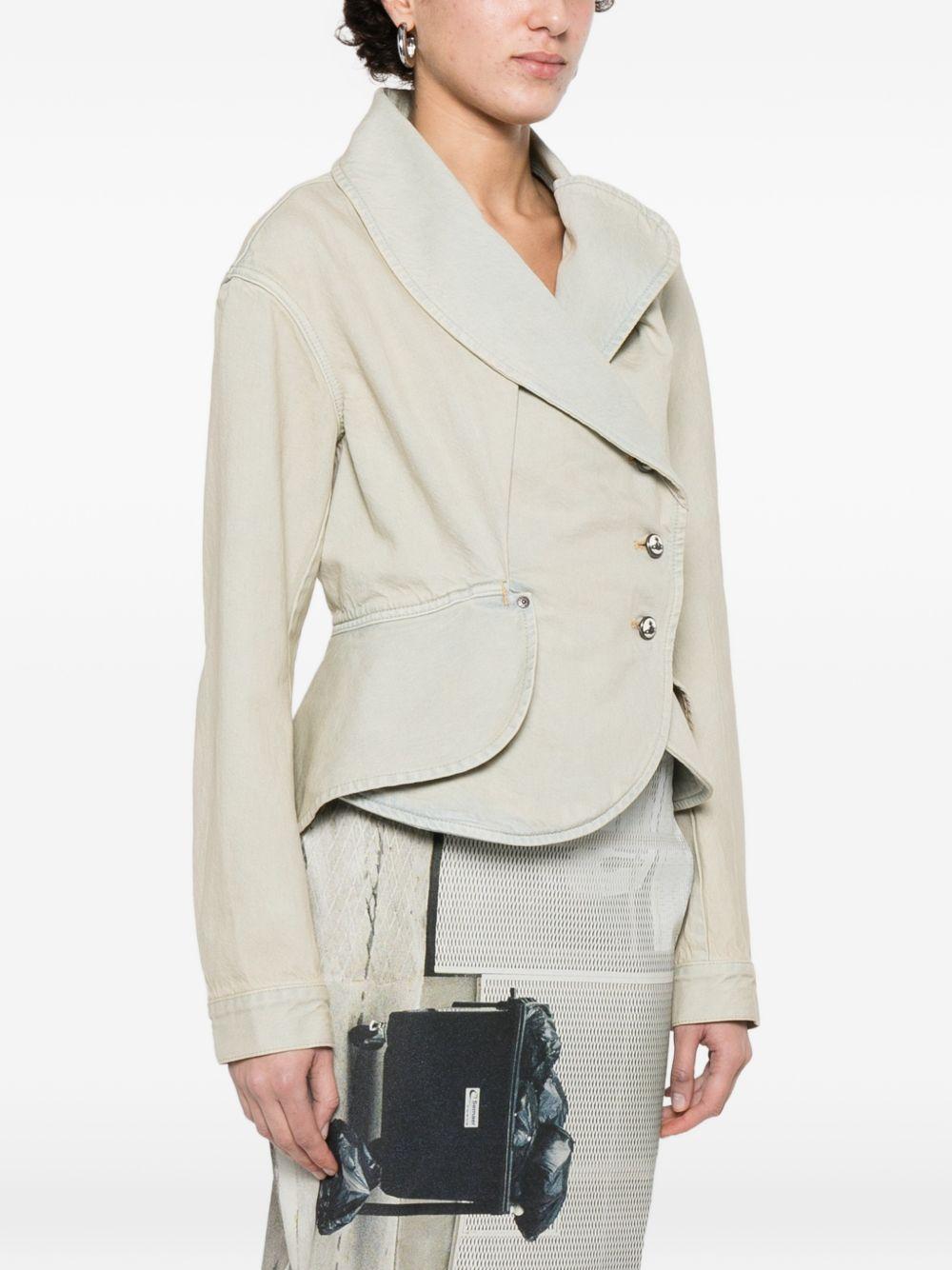 Giacca asimmetrica in celeste Vivienne westwood - donna 