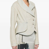 Giacca asimmetrica in celeste Vivienne westwood - donna 