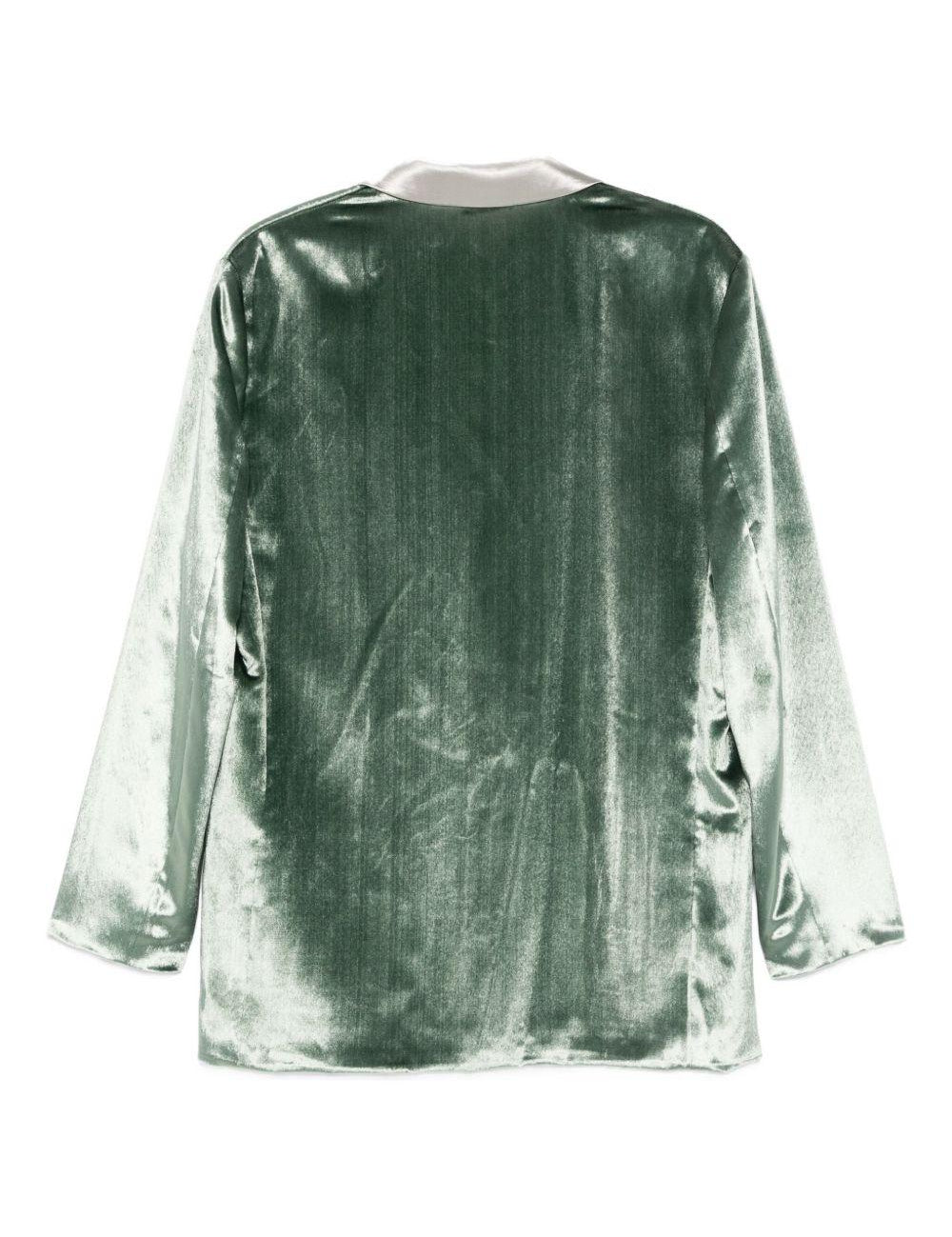 Blazer doppiopetto in verde Alberta Ferretti - donna 