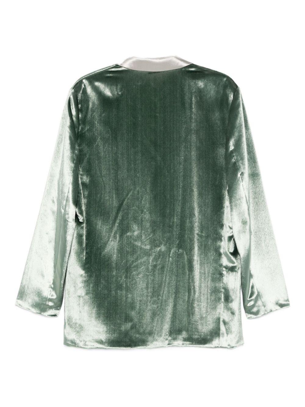 Blazer doppiopetto in verde Alberta Ferretti - donna 