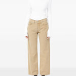 Jeans con bottoni in beige Mm6 maison margiela - donna 