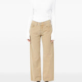 Jeans con bottoni in beige Mm6 maison margiela - donna 