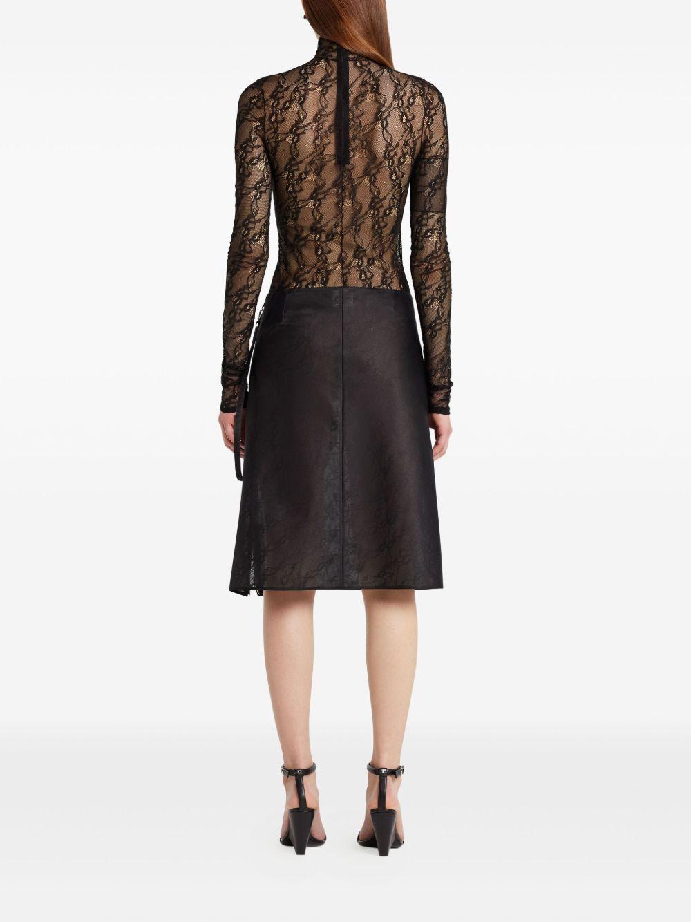 Top a collo alto in nero Courrèges - donna 