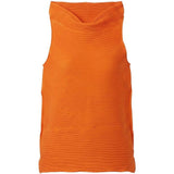 Top a collo alto senza maniche in arancione Melitta Baumeister - donna 