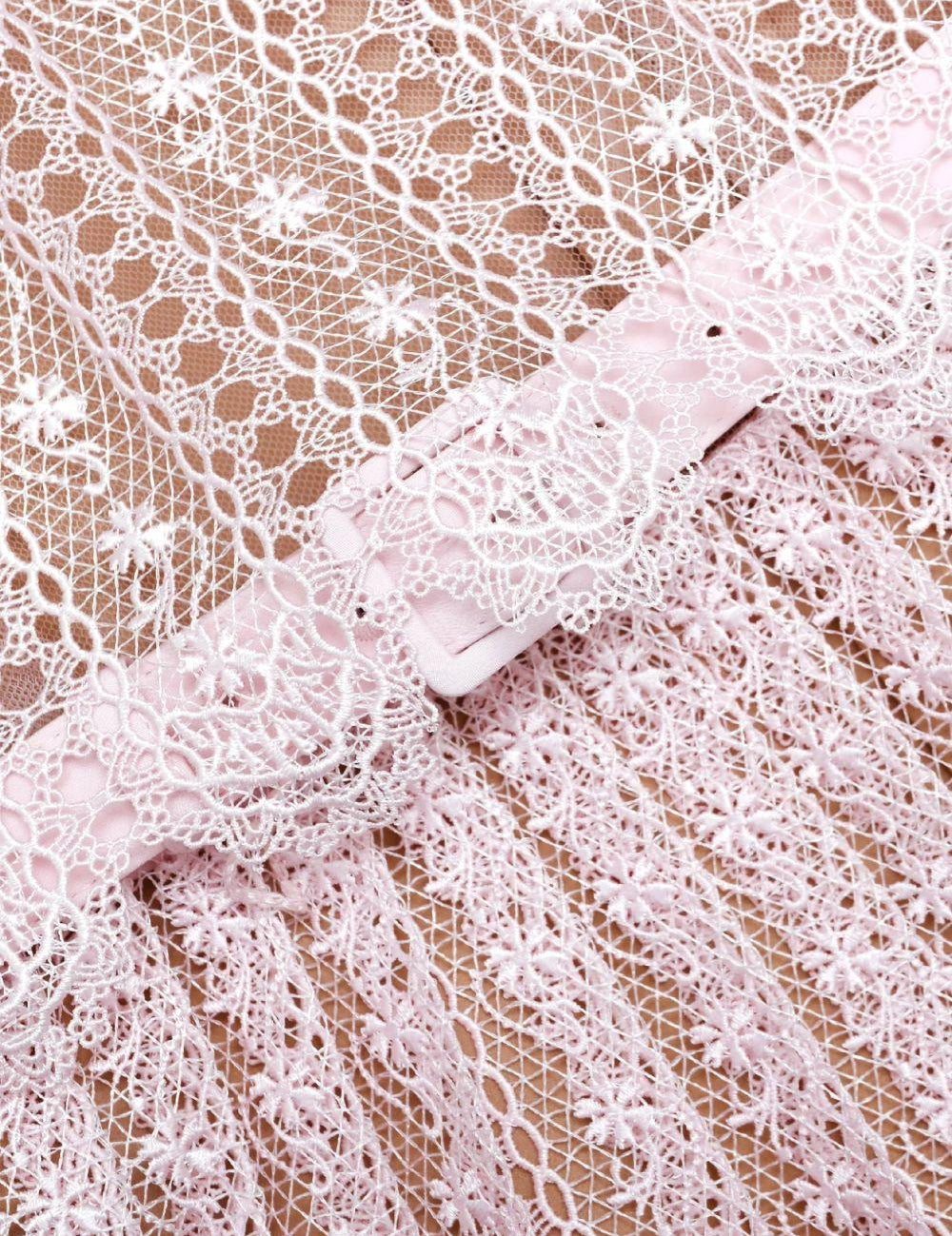 Abito midi plissettato in rosa Self-Portrait - donna 