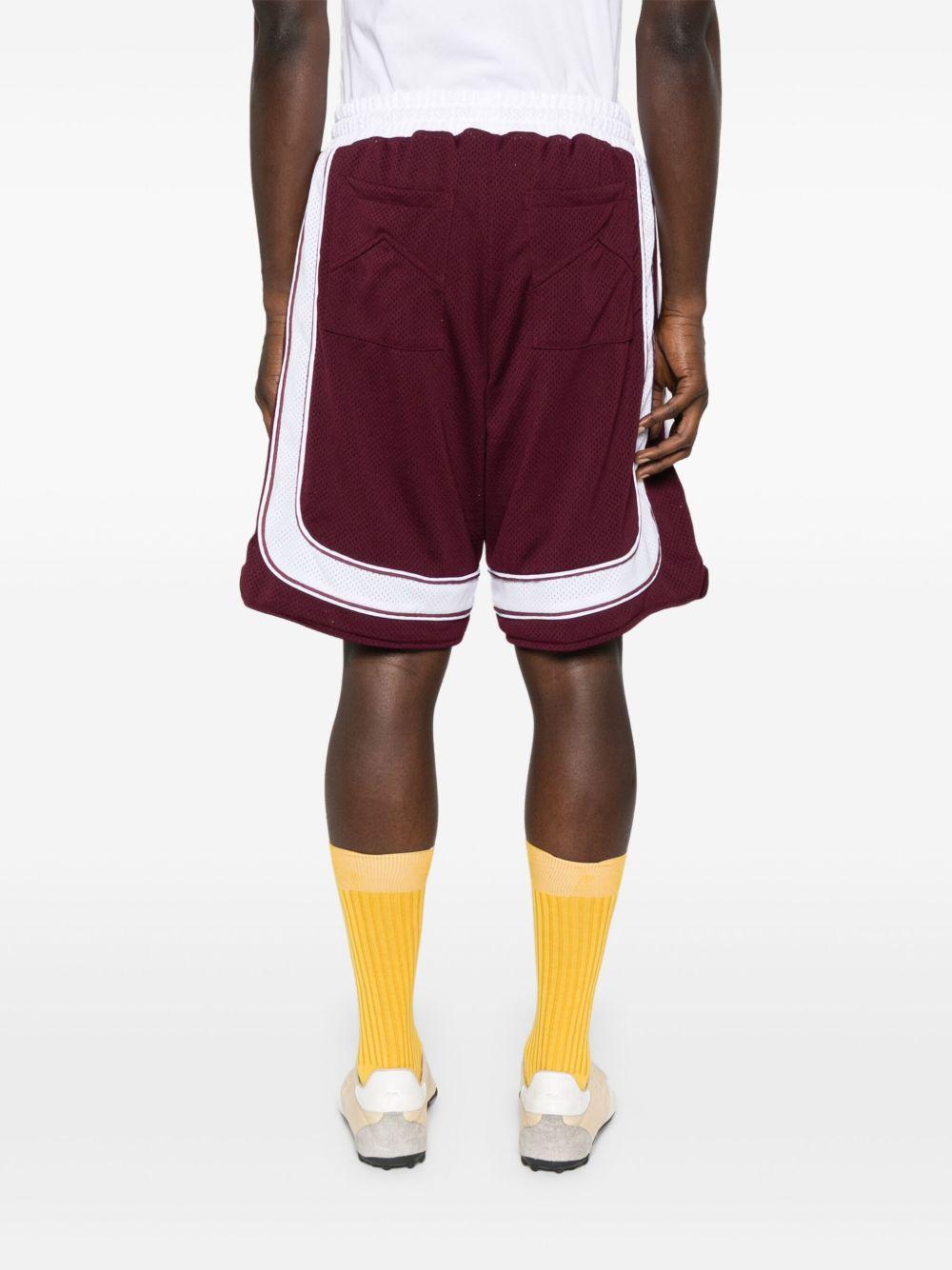 Shorts con coulisee in bordeaux Rhude - uomo 